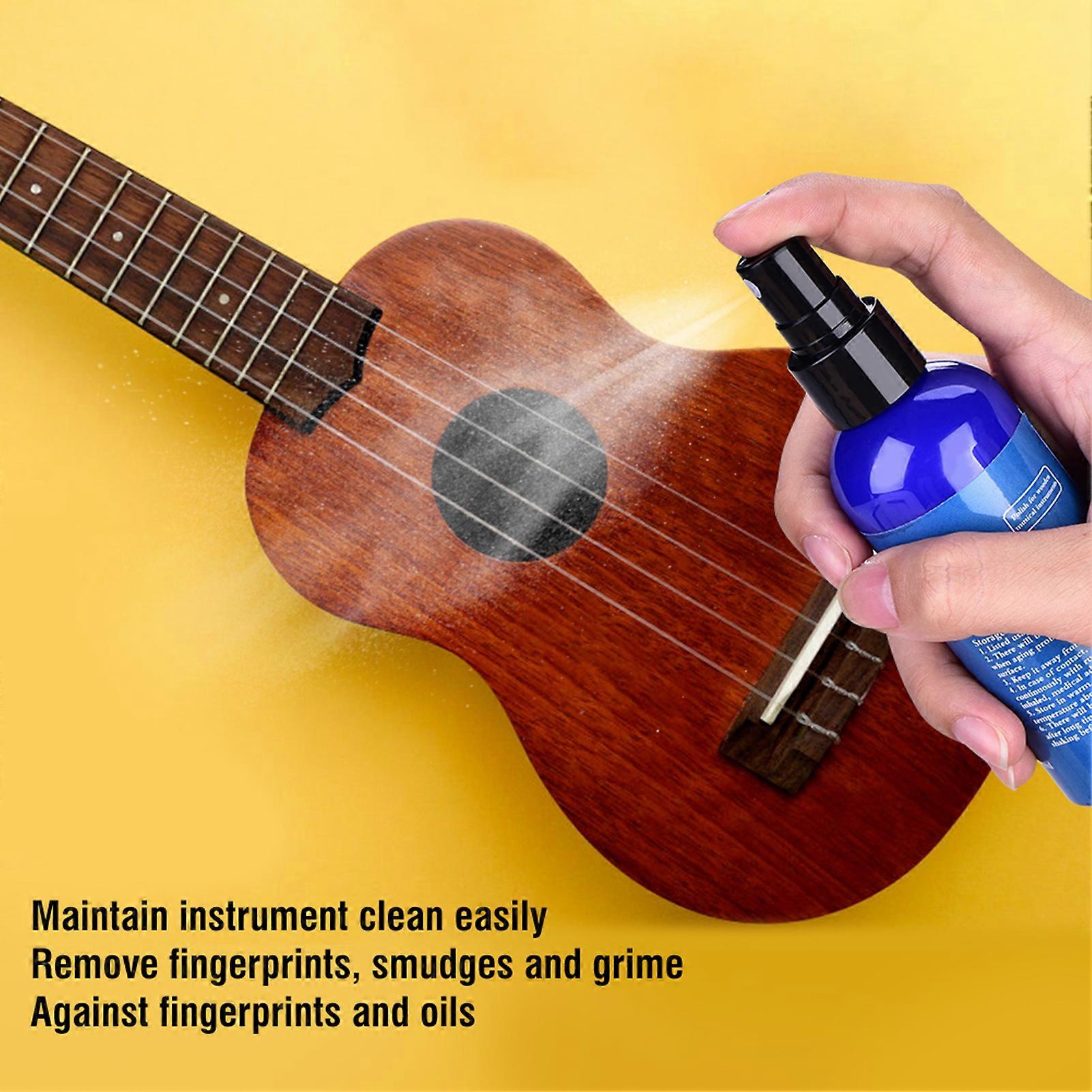 Portable 100ml Liquid Cleaner for Wooden Instruments, 13.2cm Spray