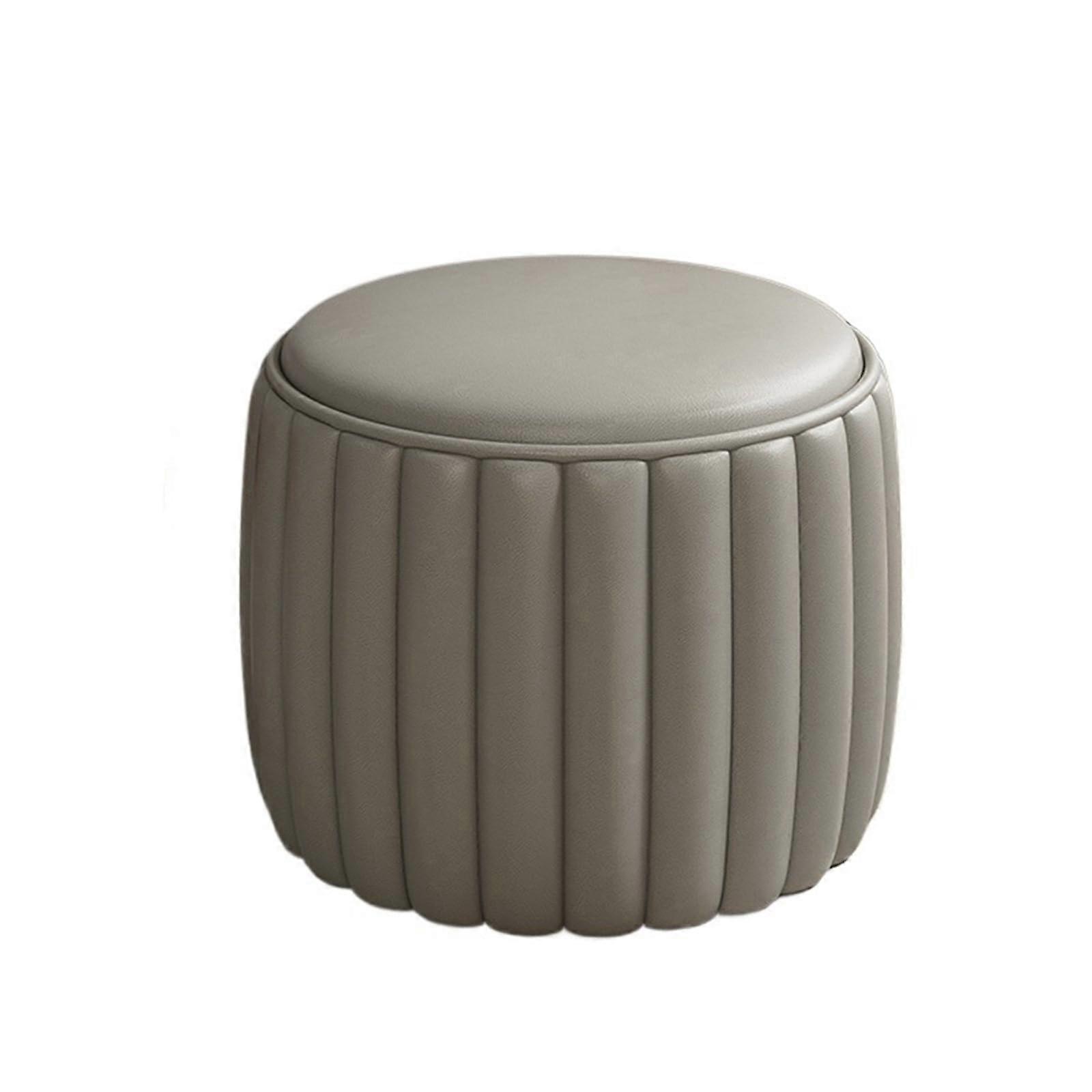 Home Low Stool Sofa Chair Grey L Size Comfortable Soft Pack Sturdy Living Room Shoe Changing Stool