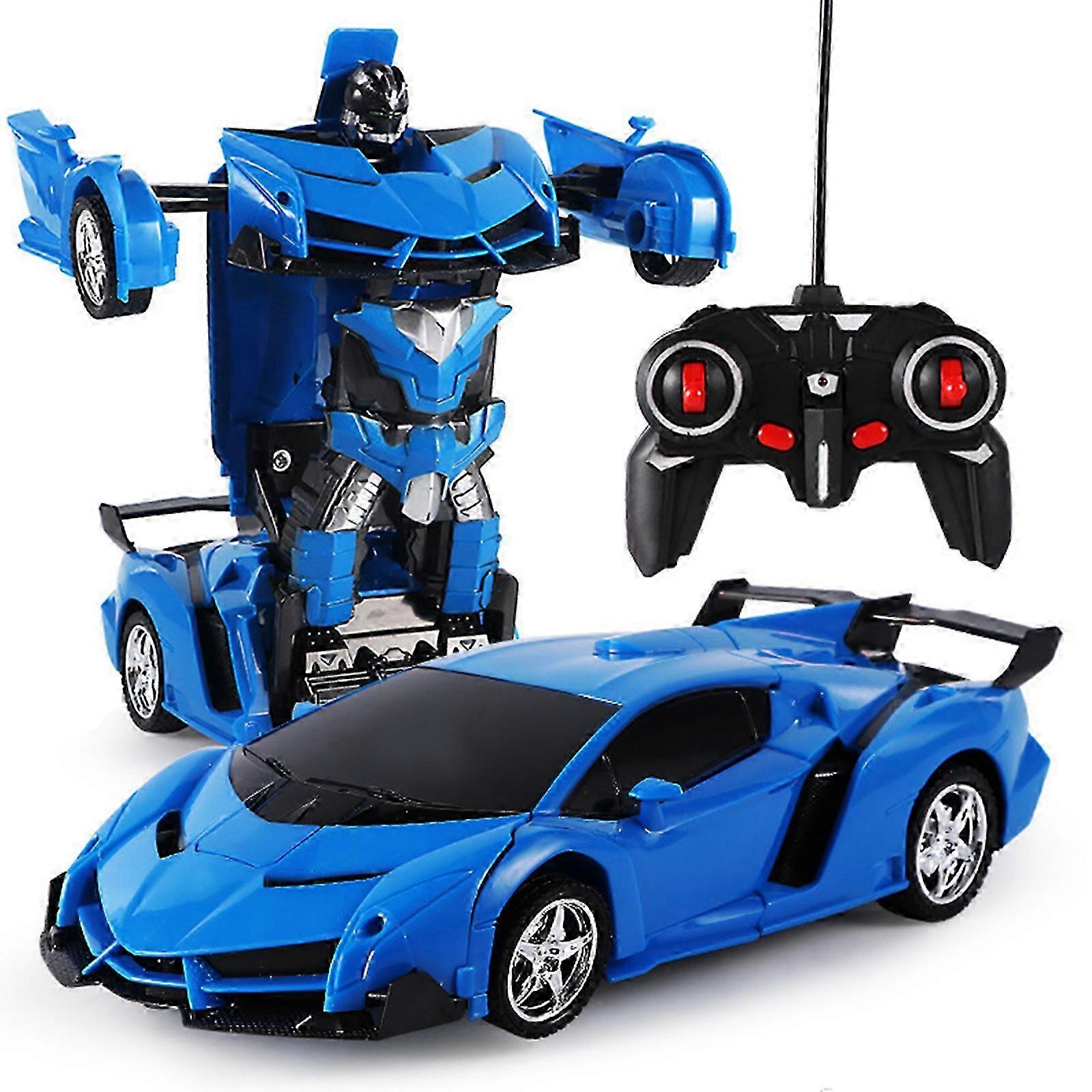 Transform Remote Control Car - RC Cars, One-Button Transforming, 360 Rotation Drifting, 2.4Ghz 1:18 Scale