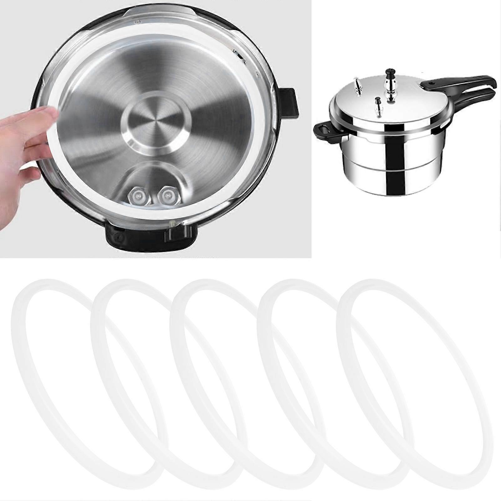 5pcs Clear Silicone Pressure Cooker Sealing Ring 22cm Universal