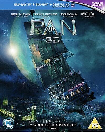 Pan Blu-ray (2016) Hugh Jackman Wright (DIR) cert PG 2 discs Quality guaranteed Region 2