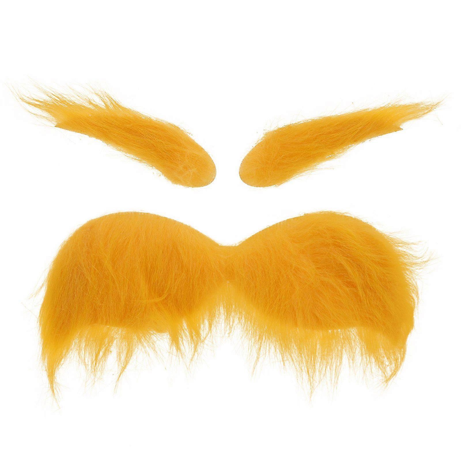 1 ensemble de performance Cosplay Barbe Décoratif Faux Sourcil Fausse Moustache Prop Party Supply