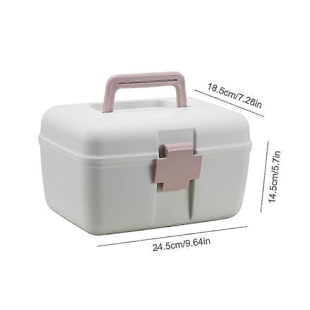 Medication Organizer, Portable First Aid Kit with Built-in Compartments for Easy Medication Management, Emergency Case for Home and Office 2025