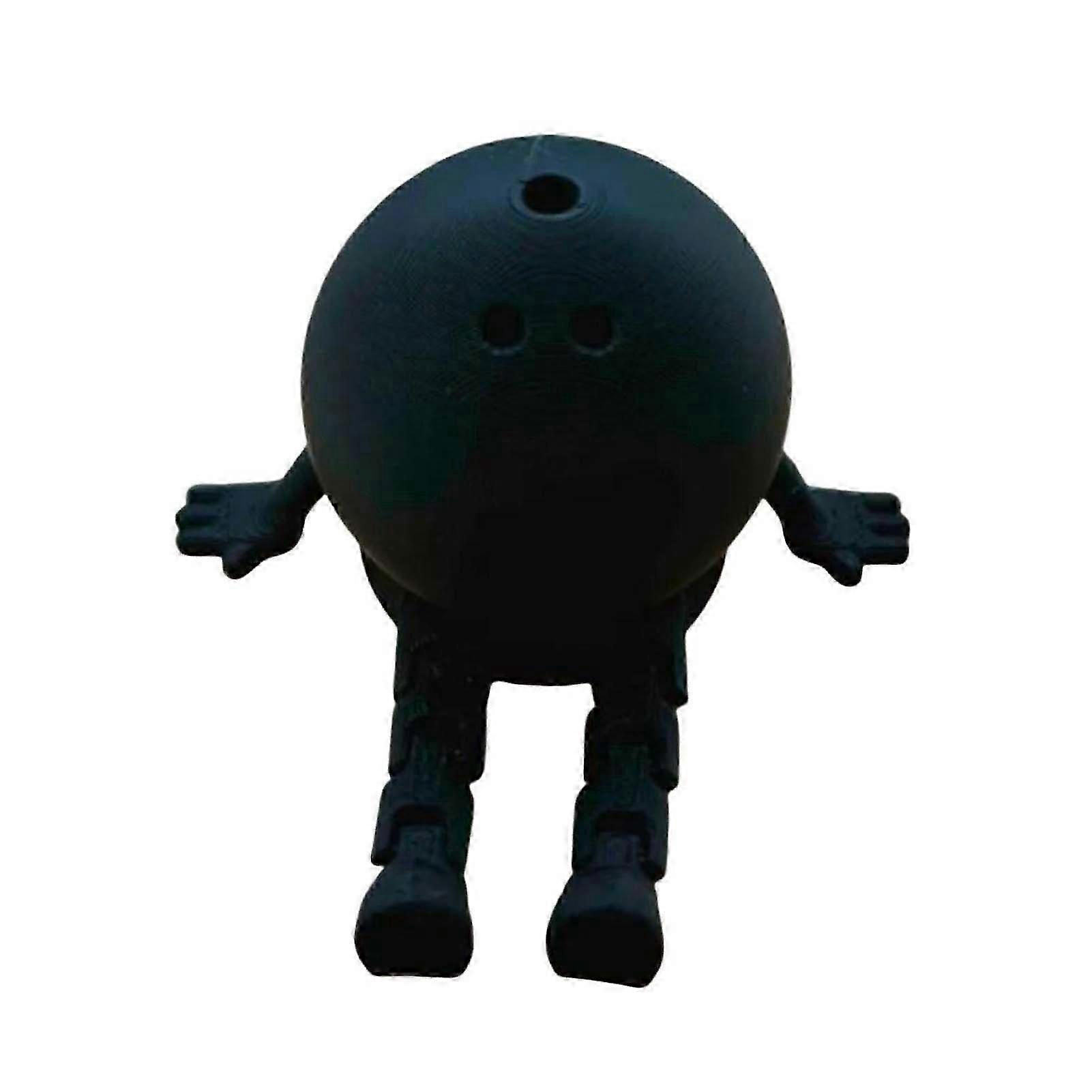 Flexibel Bowling Buddy Bowling Pin Ball Desk Buddy med ledade ben 3D-tryckta Bowling Tema Prydnadspresenter för bowlingentusiaster