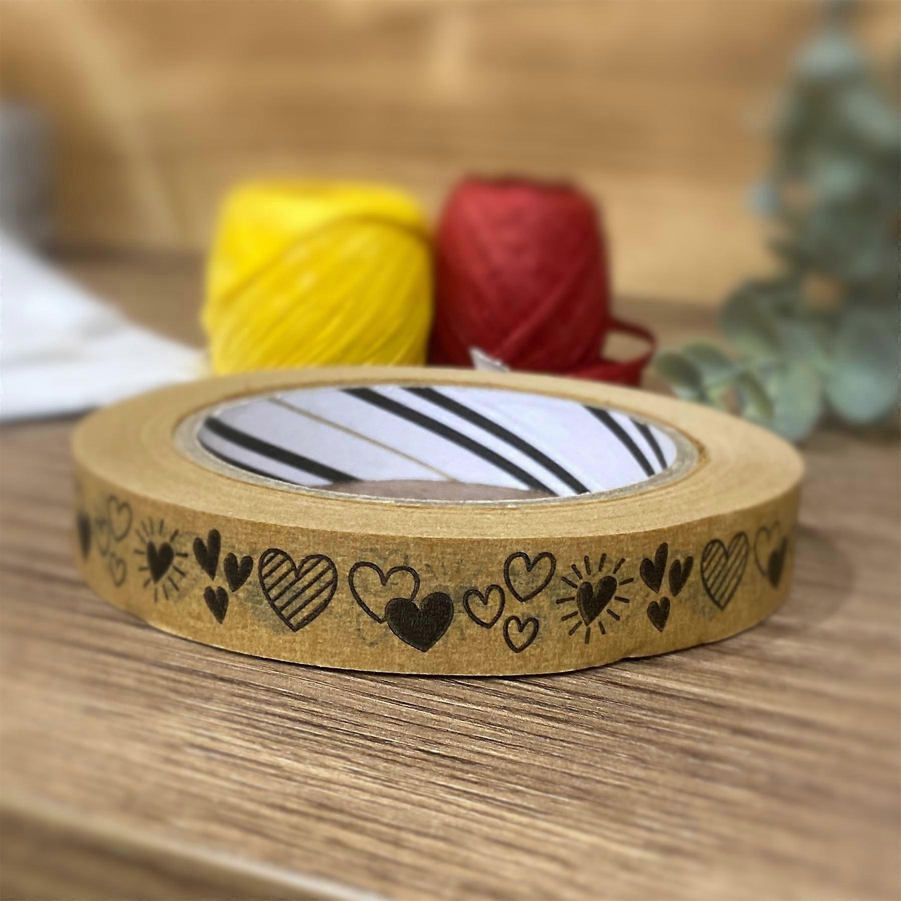 L&L Kraft brown HEARTS 50m Tape