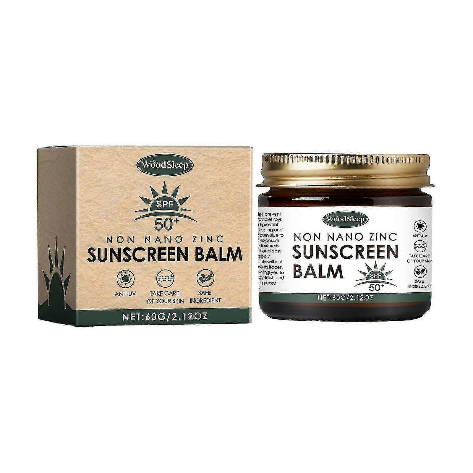 Beef Talow and Zinc Sun Balm, Non Nano Zinc Sunscreen Balm, Natural Sunscreen Grass-Fed Tallow with SPF 50+, Non-Nano