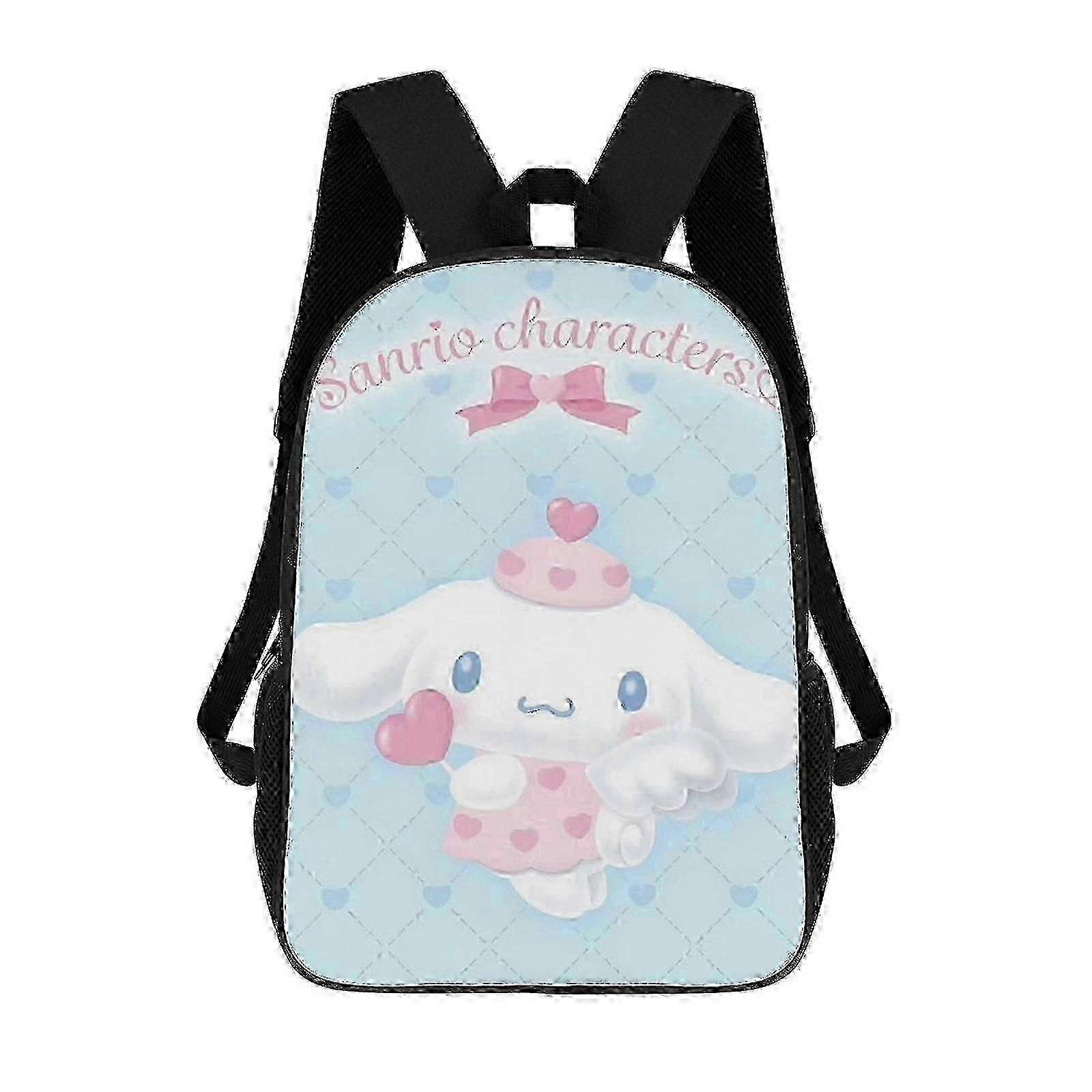 Mochila Cinnamoroll de 17 polegadas para crianças - Material escolar