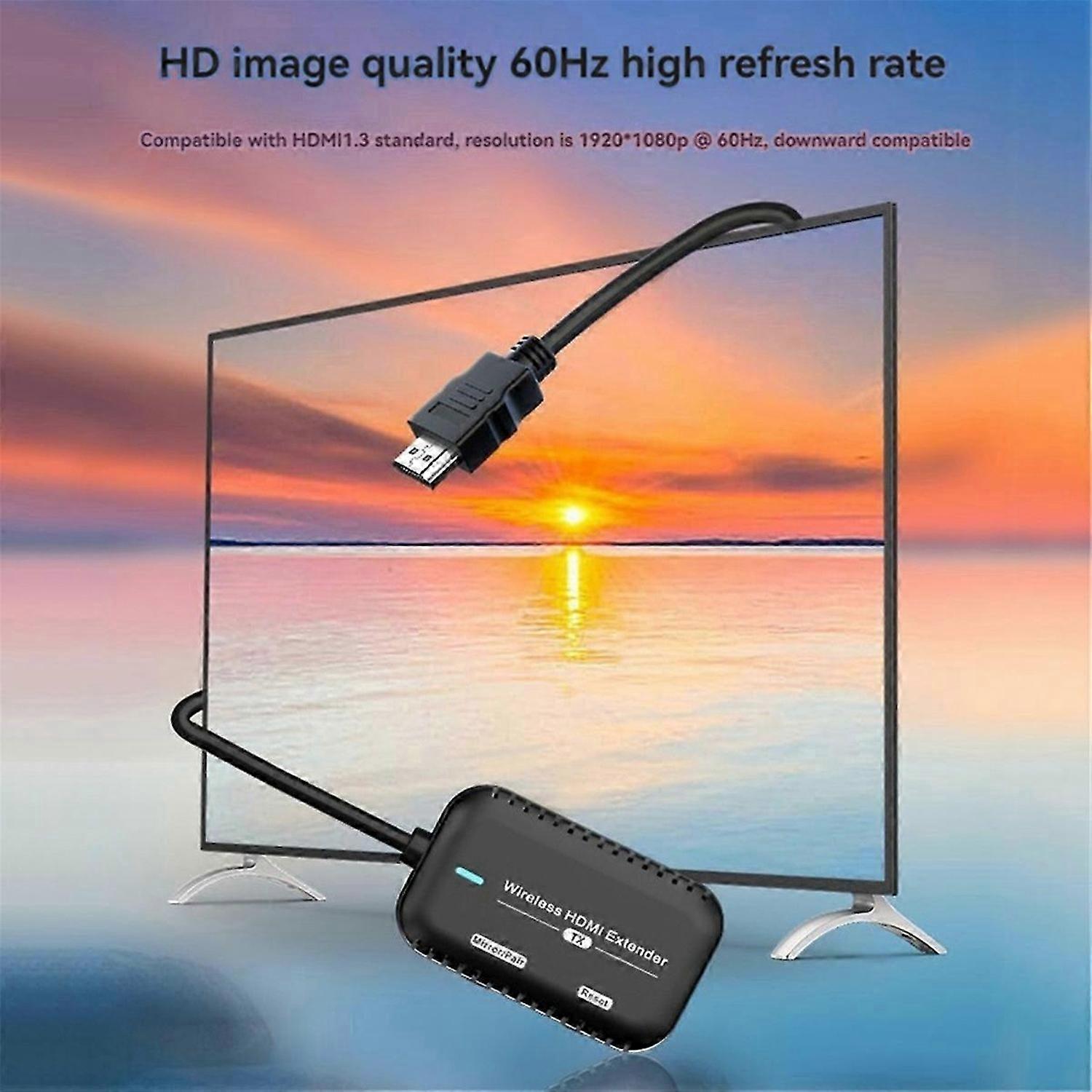 HDMI-Compatible Wireless Transmitter Receiver Extender