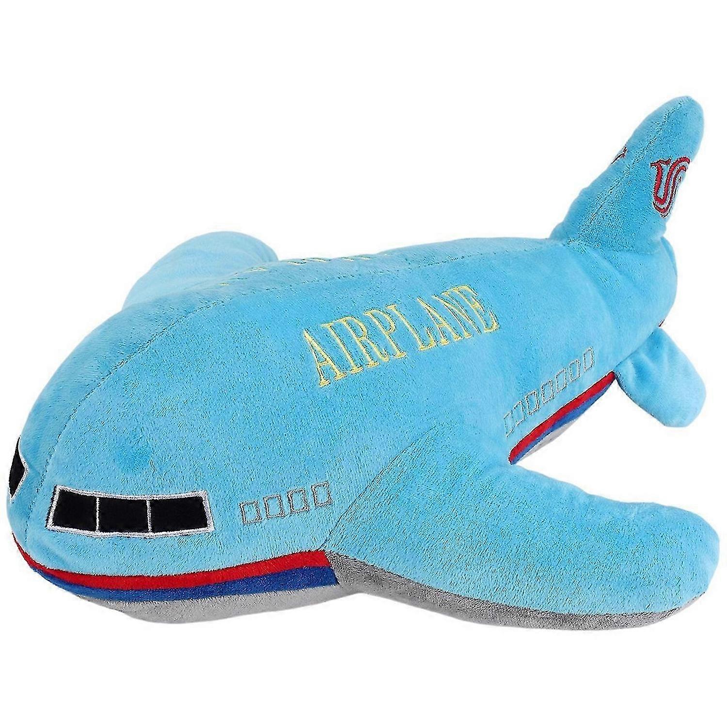 New 40cm Large Size Simulation Airplane Plush Toys Kids Sleeping Back Cushion Soft Aircraft Stuffed