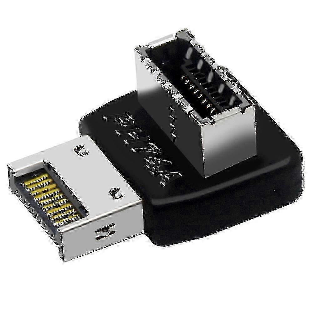 Computer Motherboard 90 Degree Steering Elbow Adapter with Type-e USB 3.1 Interface for Compatible Brand Type-c Devices