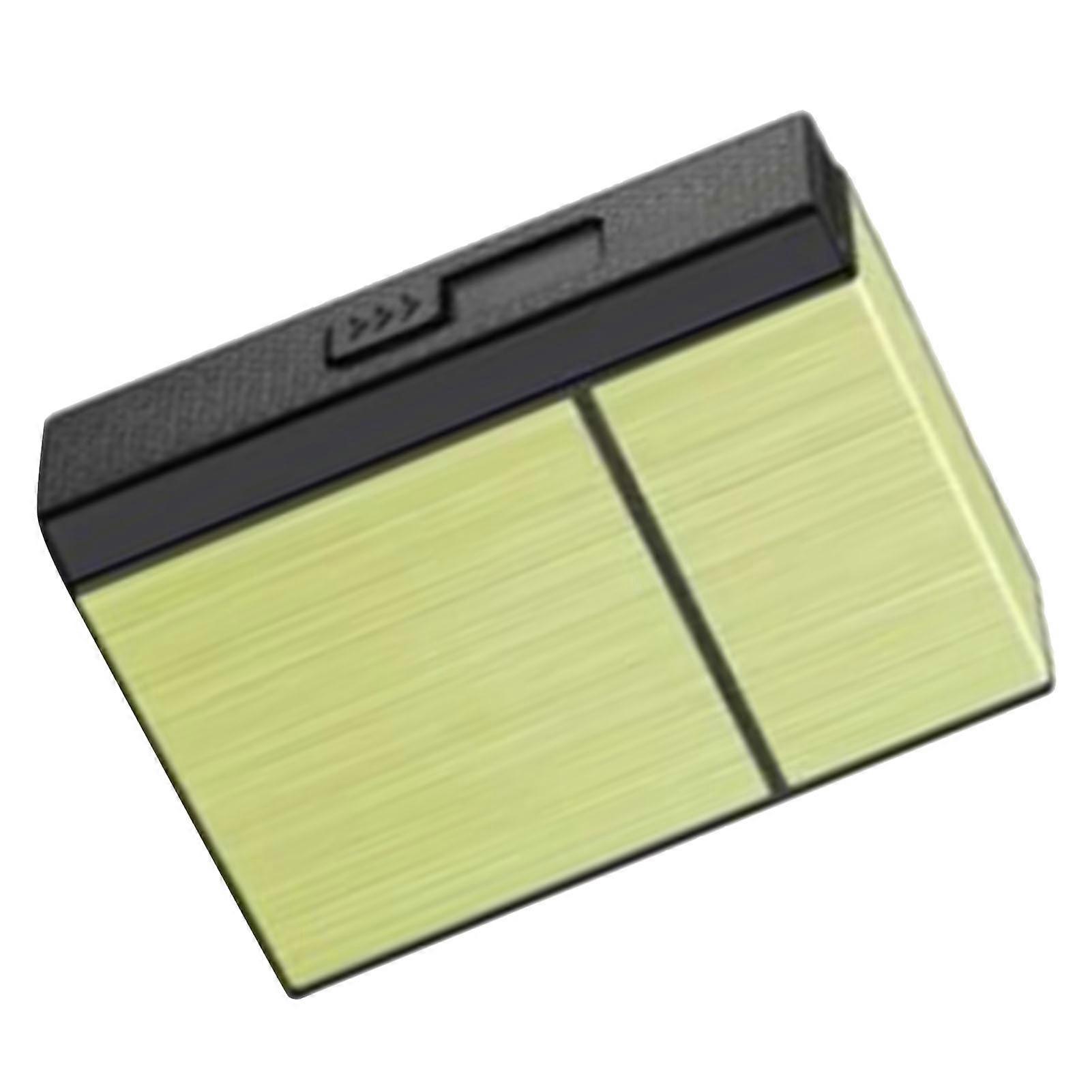 Gold Double Arc USB Rechargeable Windproof Cigarette Case 72g