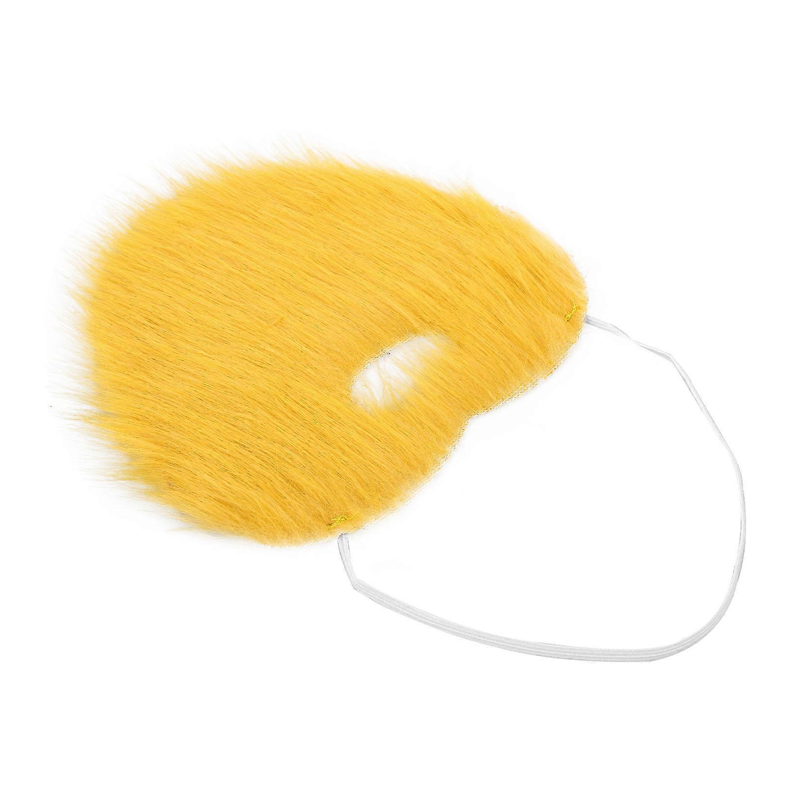 Artificial Beard Simulation Beard for Party Use Yellow Costume