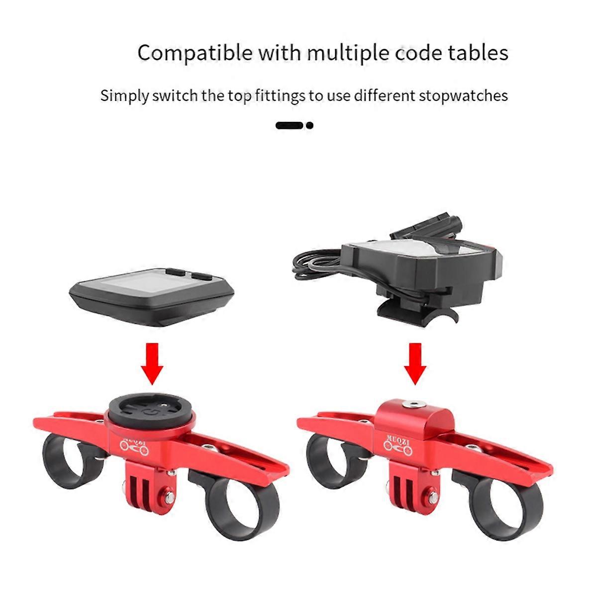 TT Handlebar Computer Mount Bike Computer Mount Adapter Black