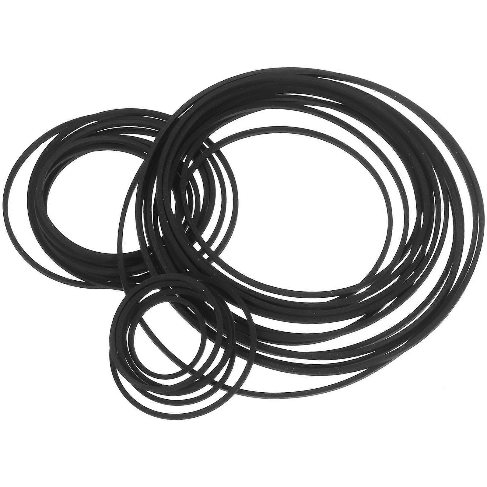 30pcs Recorder Rubber Belts Cassette Player Belts Replacement Cassette Tape Player Belts