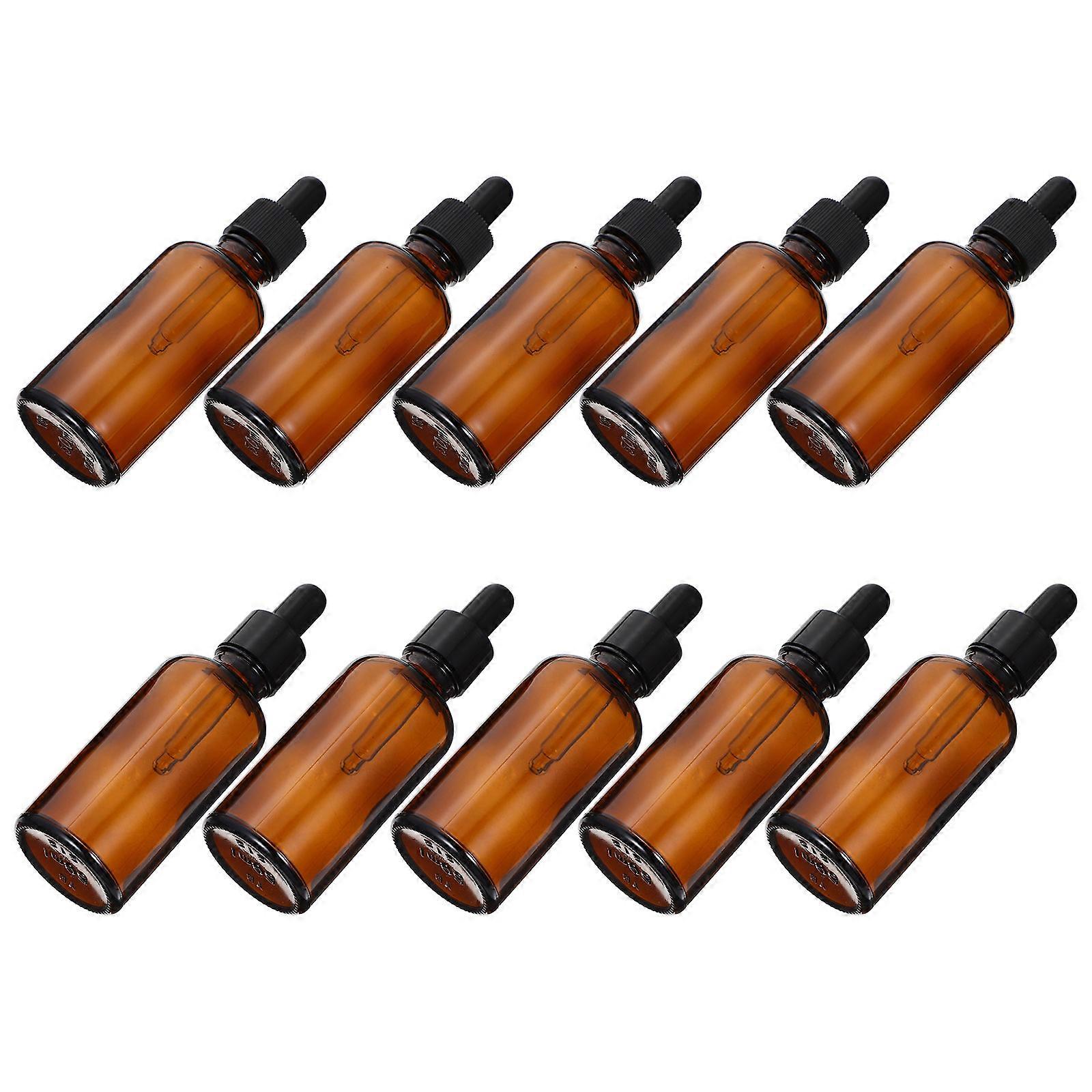 Glass Essence Liquid Bottles for Storage 10Pcs Portable Dropper Bottles