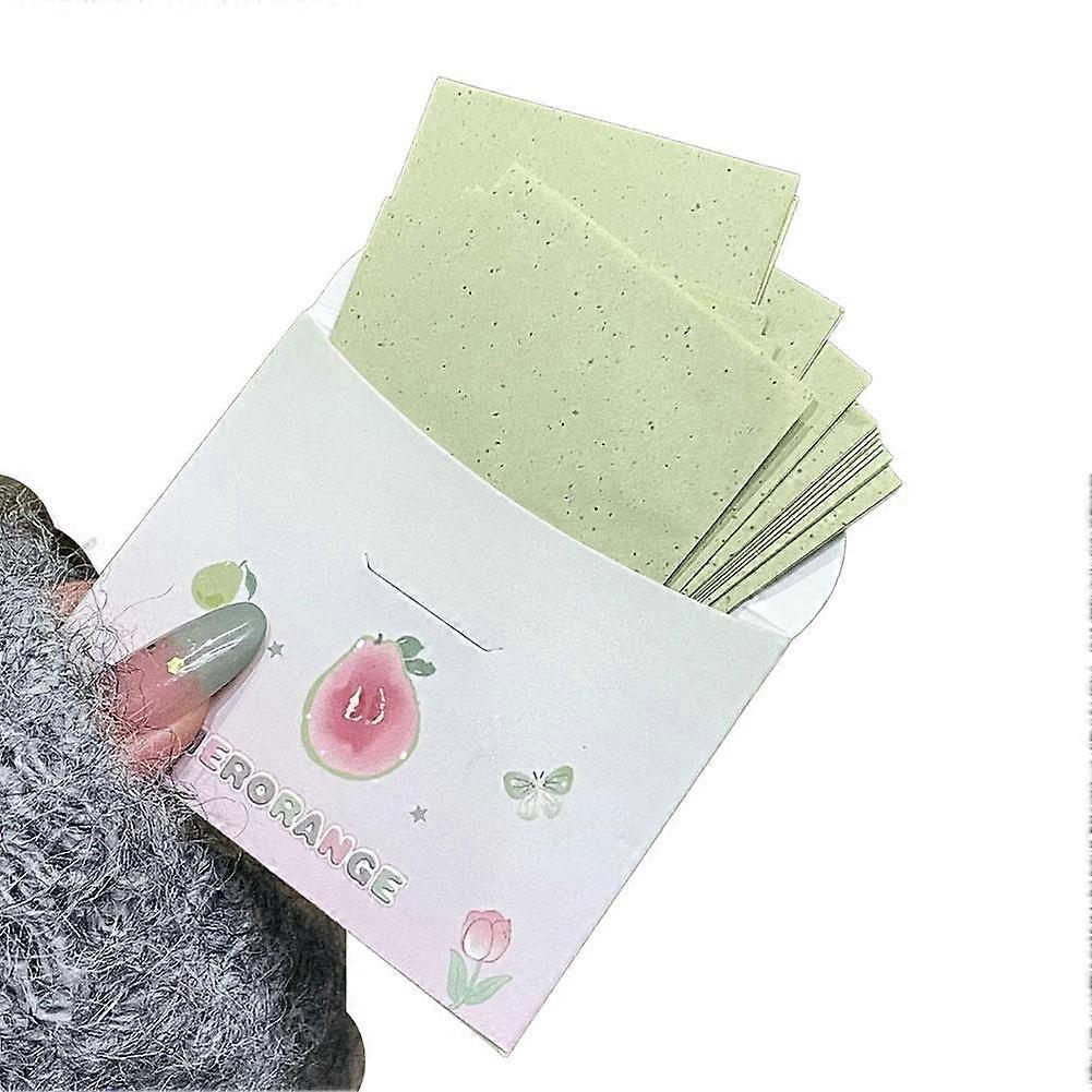 Natural Papaya Seed Oil Blotting Paper Portable Oil Absorbing Sheets for Face Matte Makeup All Skin Types Hypoallergenic