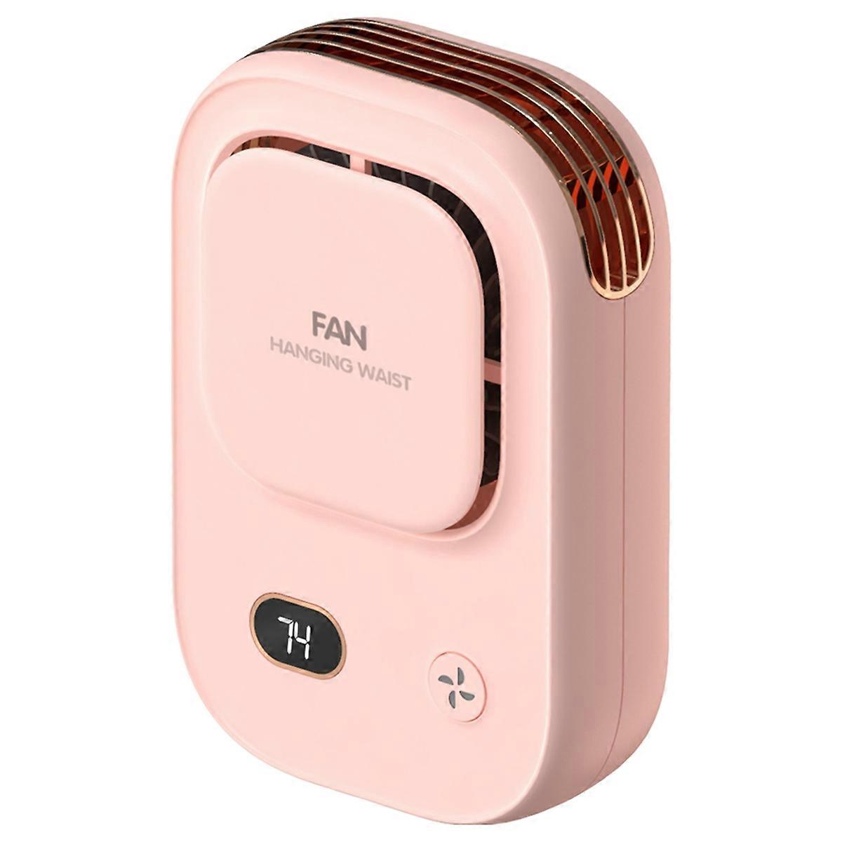 Portable Waist Clip Fan Wearable Belt Fan 2000mAh Battery Powered,A