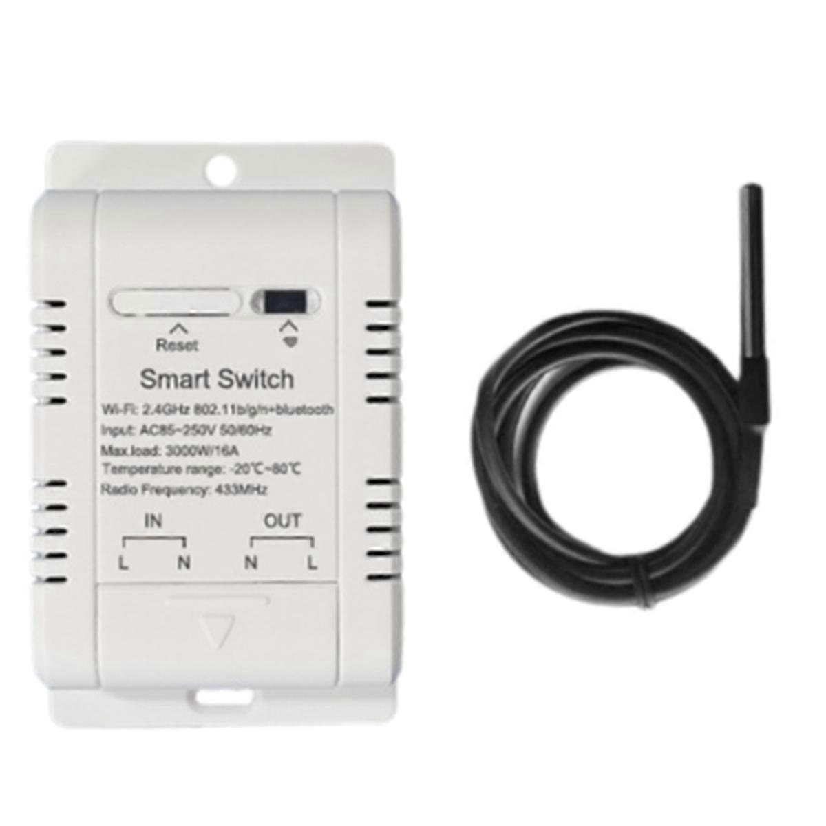 Tuya WiFi Temperature Switch 16A Wireless Thermostat with 1M Sensor Intelligent Thermostat Supports