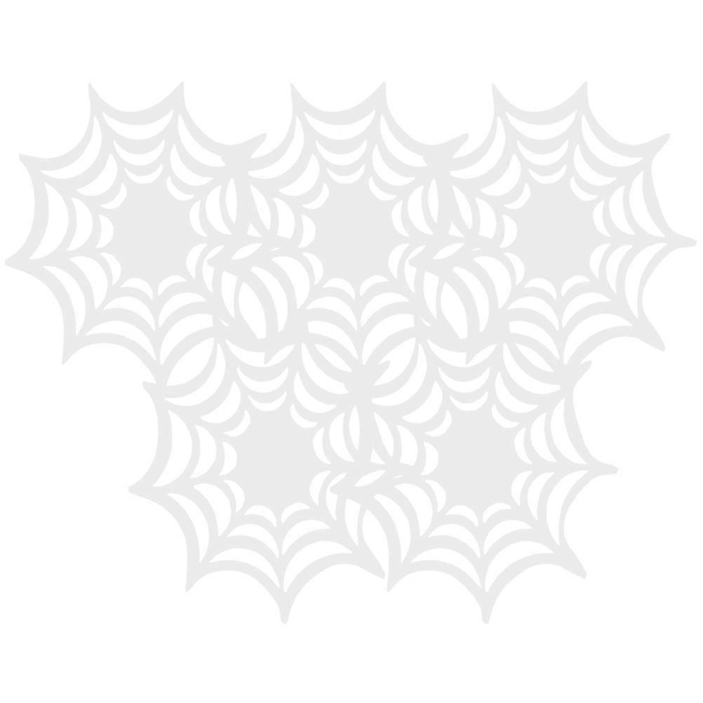 Halloween Cup Pad Luminous Spider Web Heat Resistant for 25Pcs