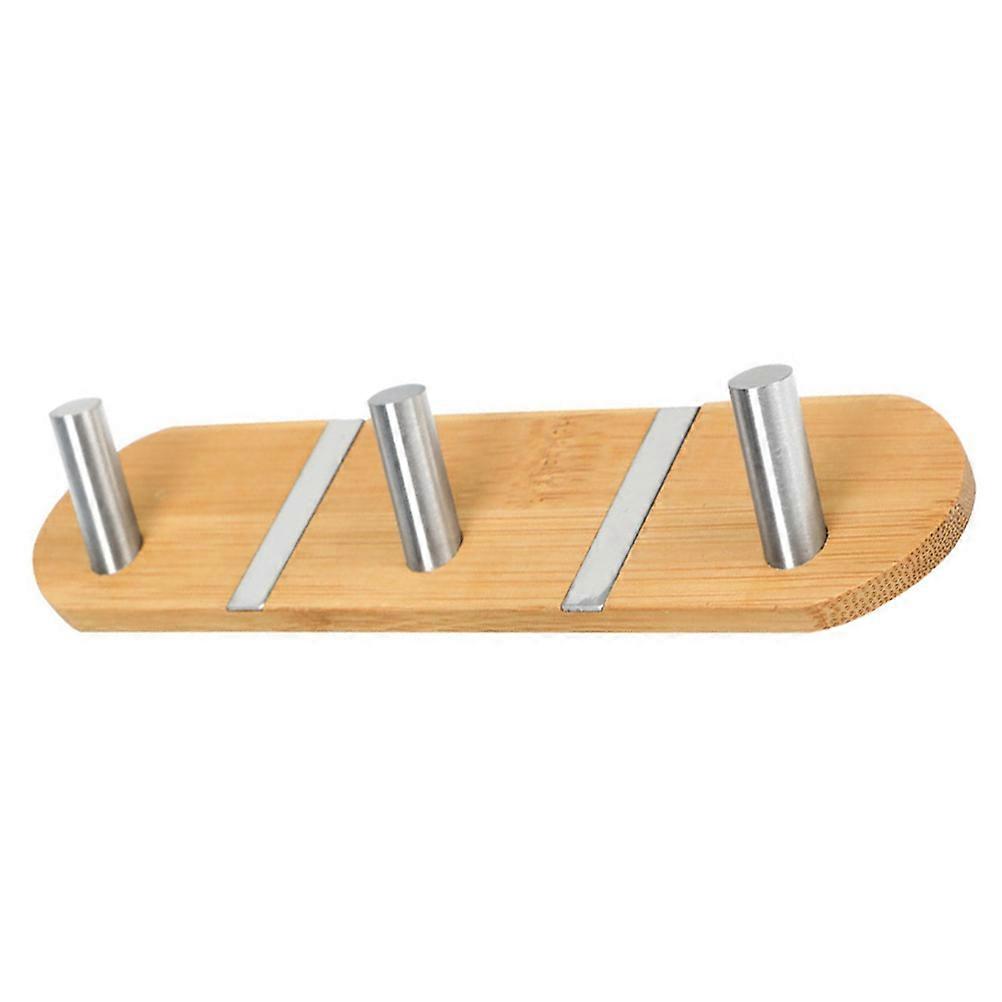 2Pcs Punch Free Hooks Clothes Hanger Hook for Home Beige Set