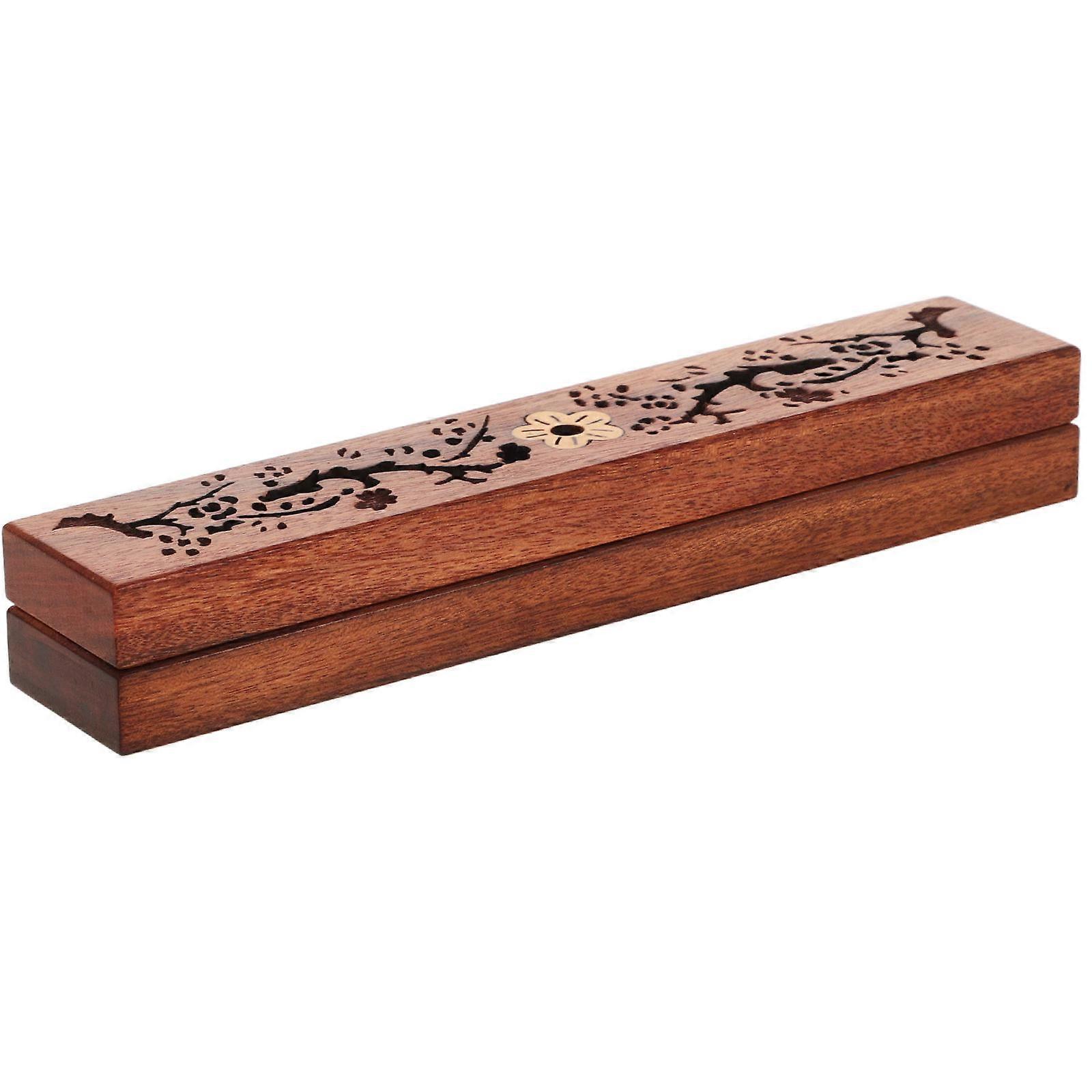 Incense Box Wood Short Incense Holder for Home Use 3Pcs Set