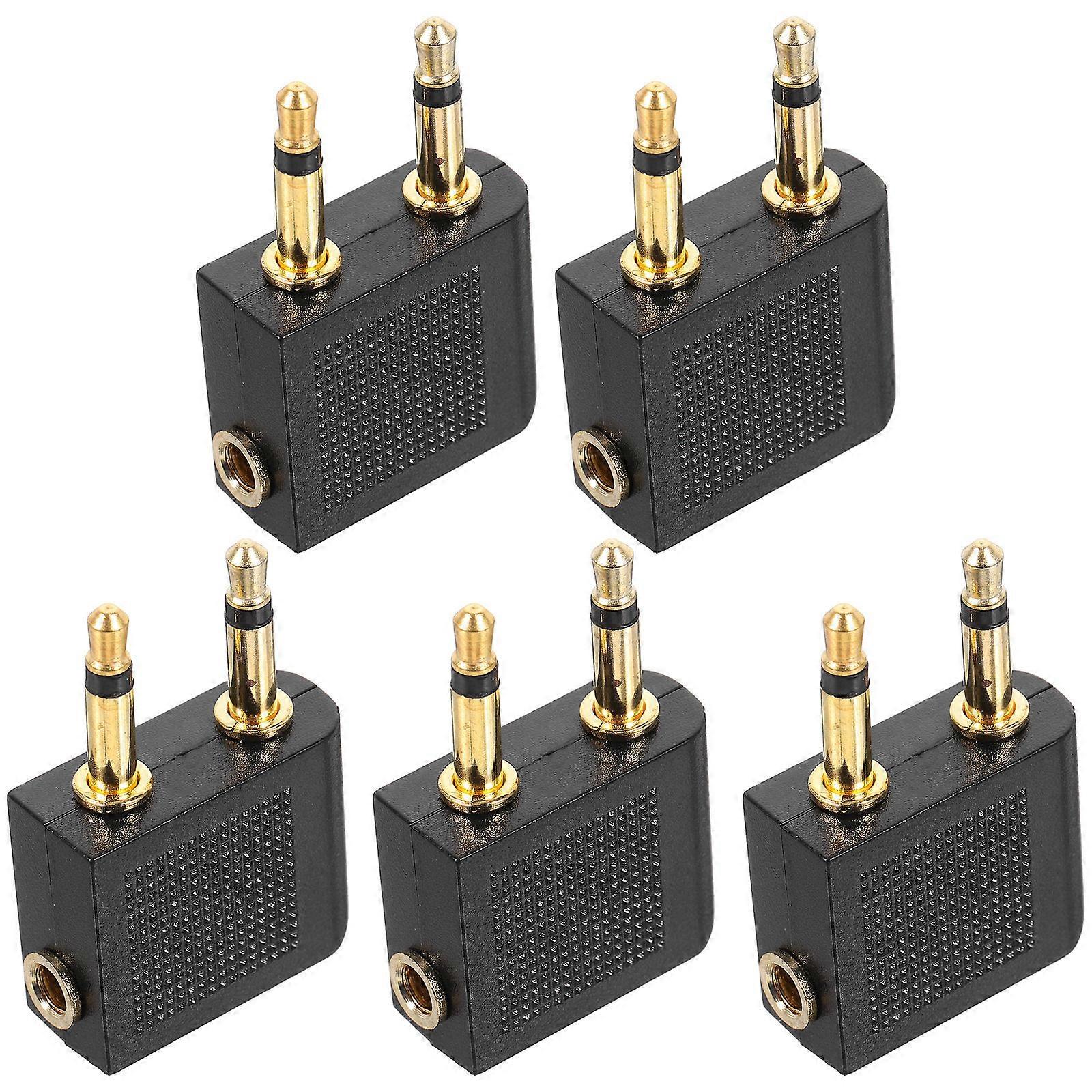 Airline Earphone Adapter Headphone Jack Adapter for Headphone 25Pcs Set