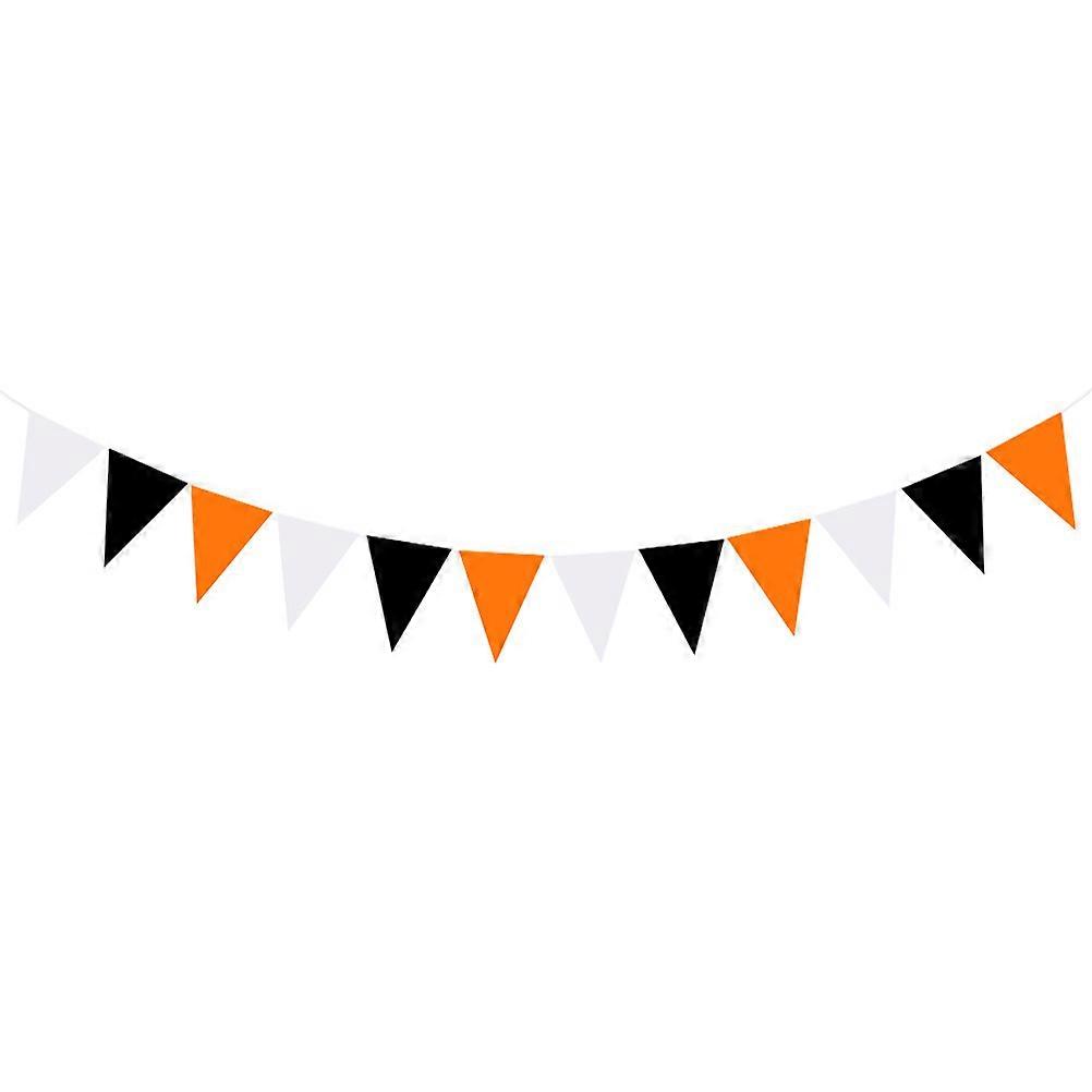 Assorted Color Triangle Flag Bunting For Event Organizers Halloween Themed Parties 1Pcs