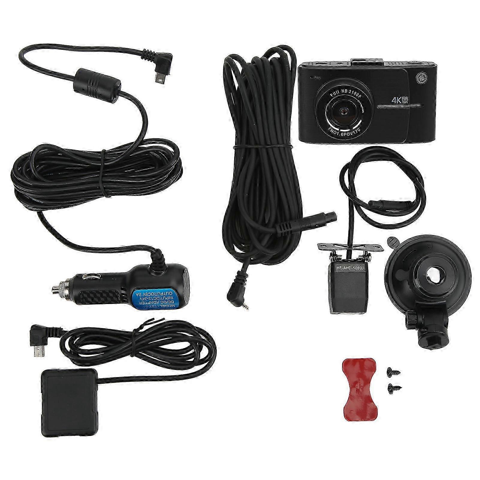 Caméra GPS WiFi 4K 1080P, grand angle 170°, enregistrement cyclique, enregistreur de données automobiles, détection de mouvement, 2025