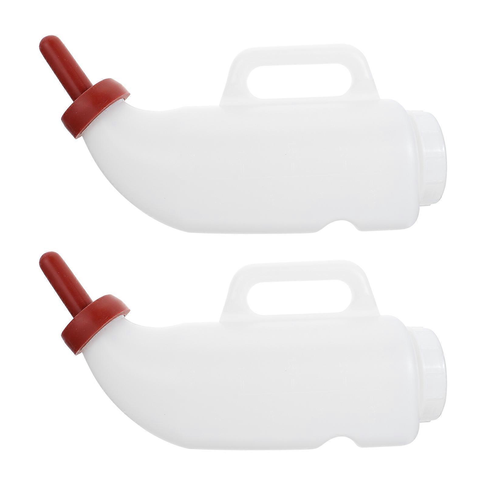 Nursing Bottles for Livestock Sheep Milk Bottle Calf Feeding 4Sets