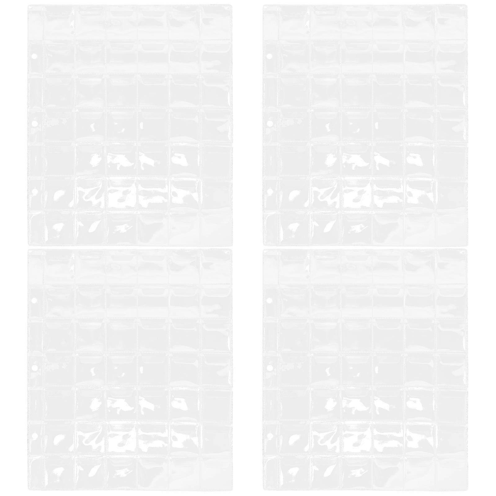 Coin Sleeves Coin Binder Pages for Collection Storage 12Pcs Transparent Inserts
