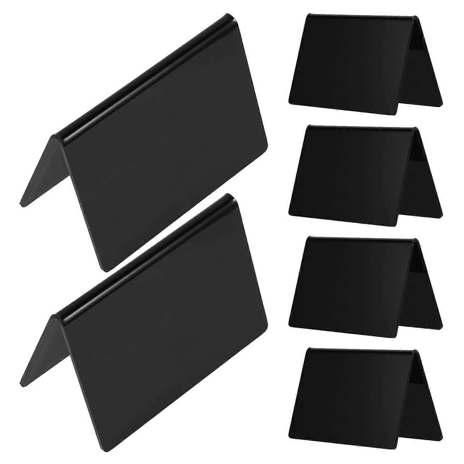 Small Blackboard Labels Acrylic Mini Chalkboard for Tabletop 24Pcs