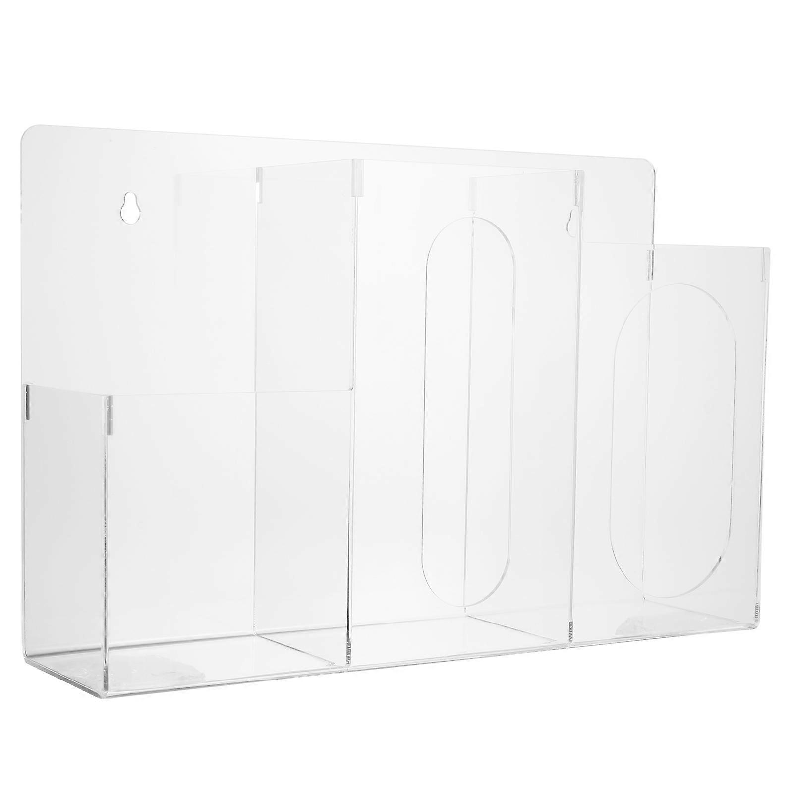 2Pcs Desktop Acrylic Face Towel Storage Box for Storage Assorted Color