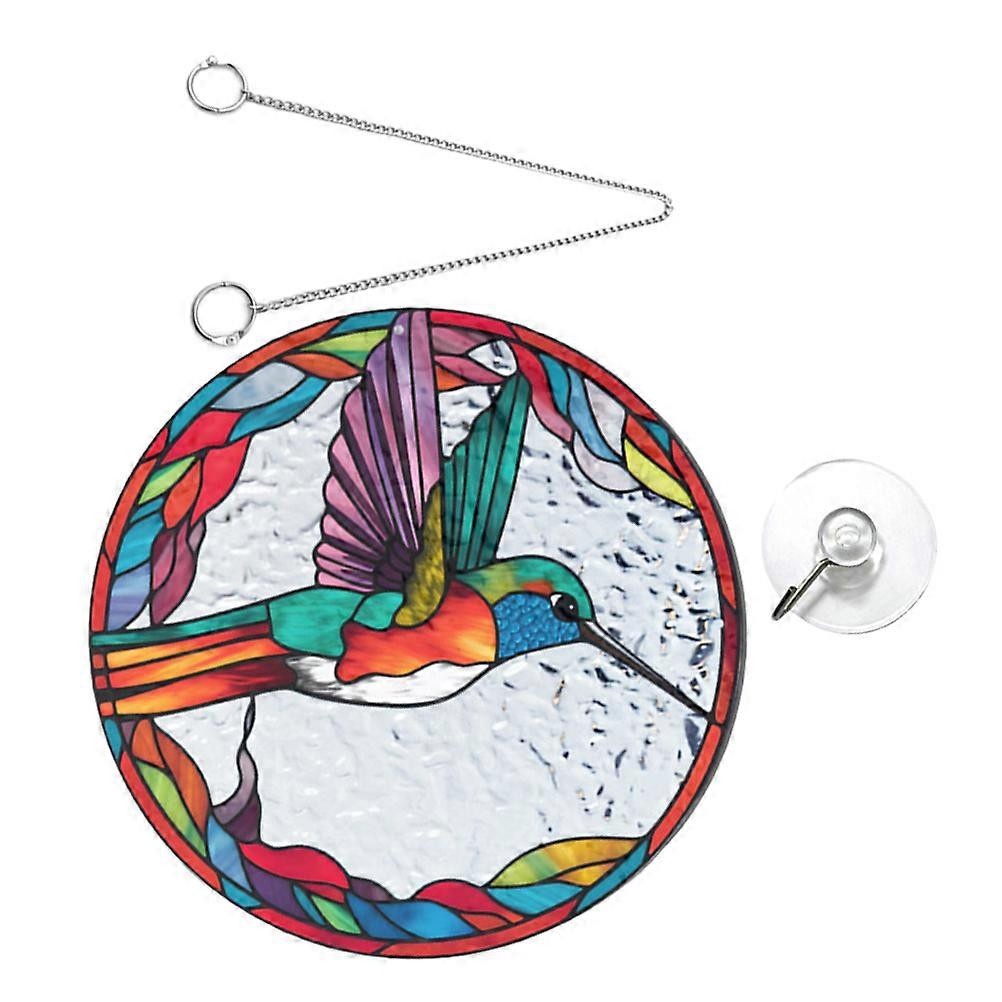 Bird Suncatchers for Windows Hummingbird Shape Multi-Colored Acrylic Light Catching 1Set