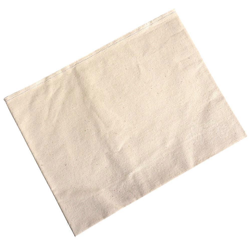 Kitchen Dough Cloth 2Pcs Baking Accessory For Bakers Beige Cotton Canvas Rectangle Shape
