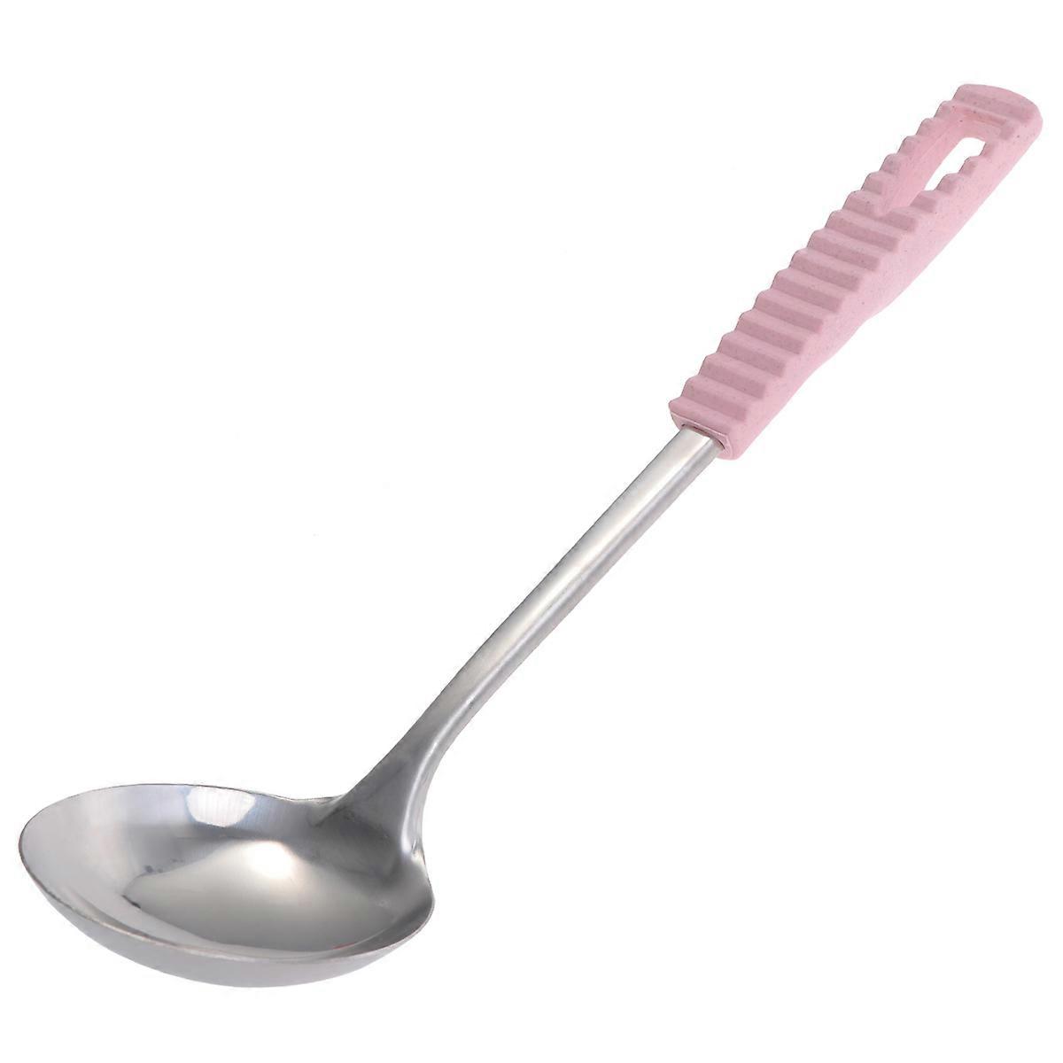 Stainless Steel Kitchenware Soup Spoon for Eating Use 2Pcs Silver