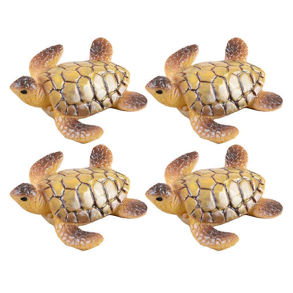 Fish Tank Adornment Decorative Turtle Model for Decoration 8Pcs