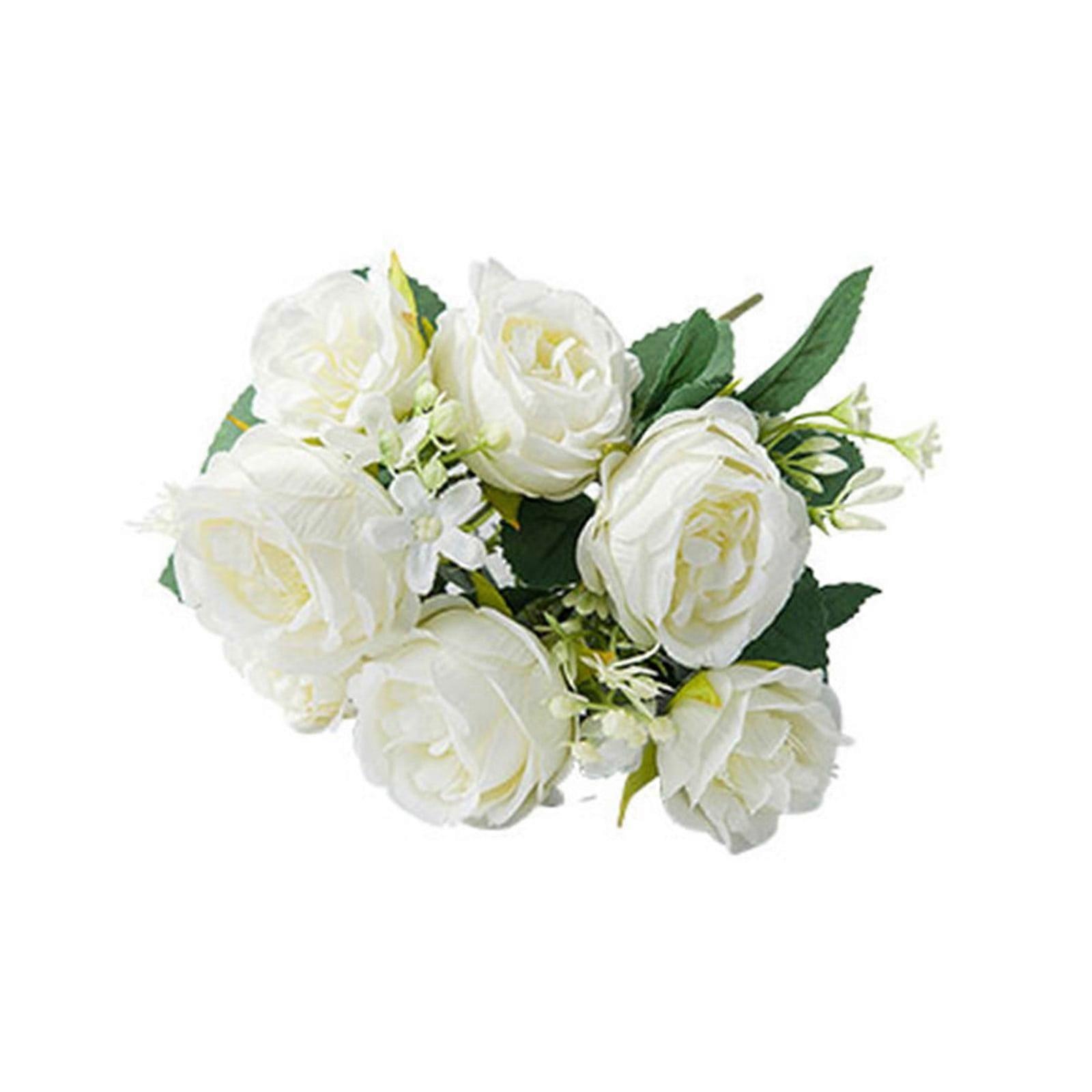 WRXMIJNHGSA 5 Autumn Colored Peonies Simulation Bouquets Artificial Artificial Flowers Border Silk Flower Decoration Window Arrangement Flowers