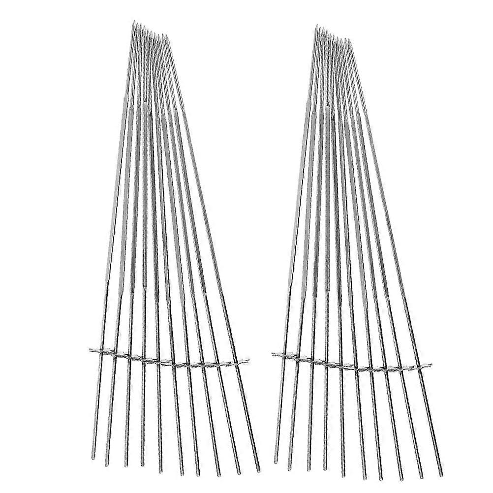 Reusable Stainless Steel Kabob Skewers for Grilling 60Pcs Pack