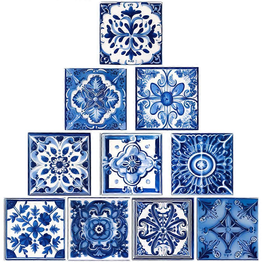 Morocco Style Decals Tile Stickers for Home Decor 10Pcs Set