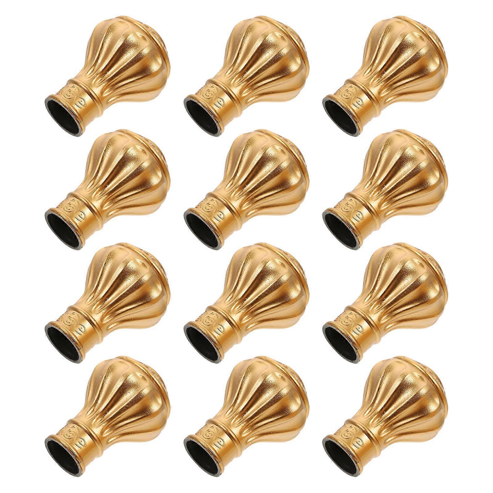 Roman Curtain Rod Accessory Rod End for Stylish Window Decor 24Pcs