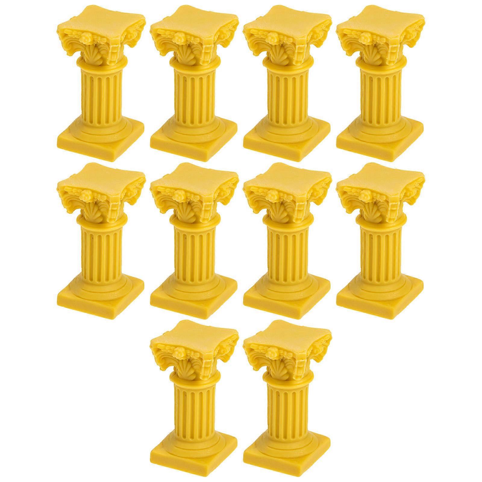 Mini Landscape Decors Miniature Columns And Pillars Vintage Style Photography 6.5x3.5cm 10Set