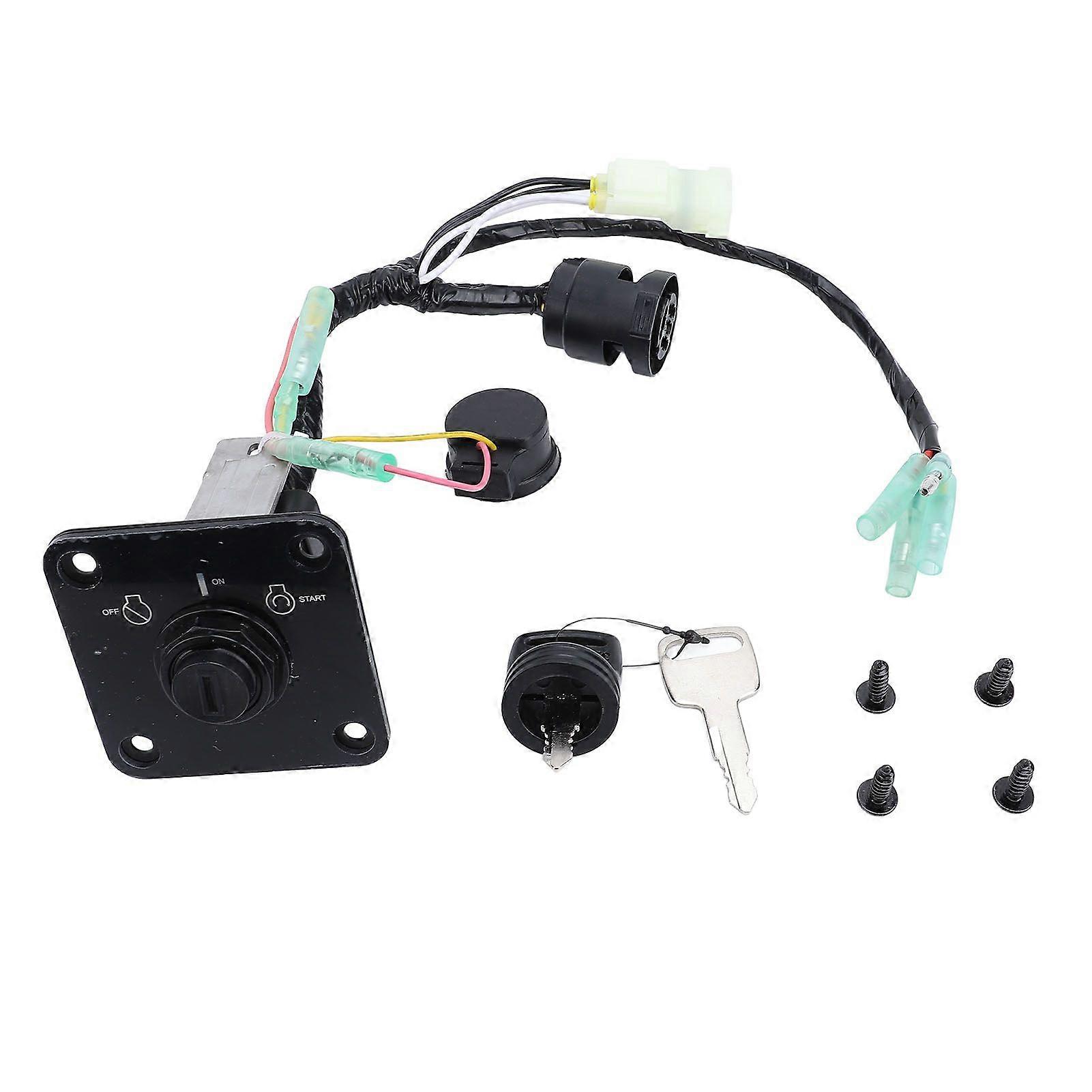 Outboard Key Switch Panel 63D 82570 21 Single Ignition Switch Panel with Key for Outboard