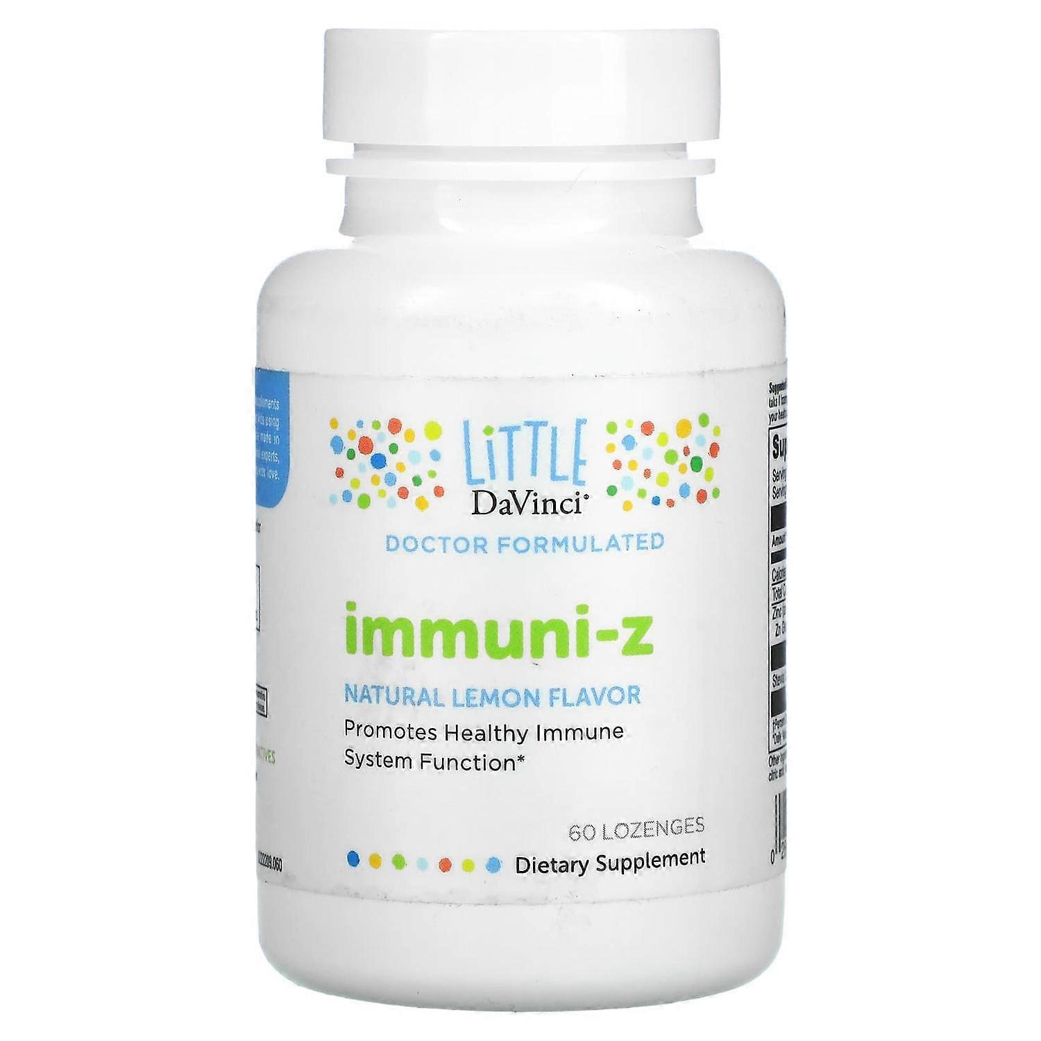 Little DaVinci, Immuni-Z, Natural Lemon, 60 Lozenges