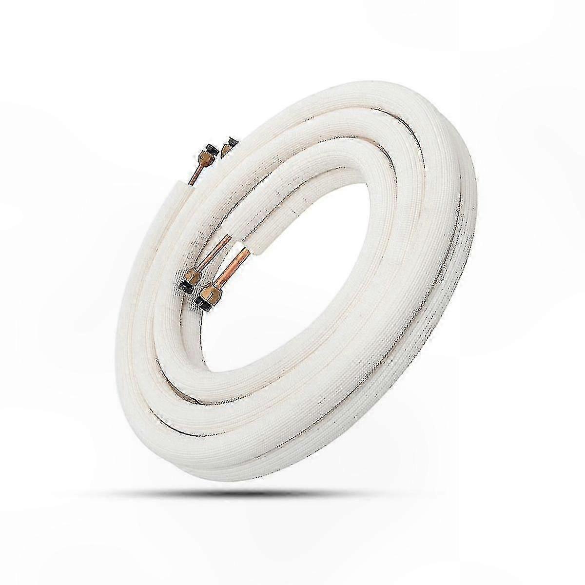 3m Insulated Copper Tube Set for Air Conditioner, 1/4" 3/8" Pair Coil Wire Connection Kit HVAC Components