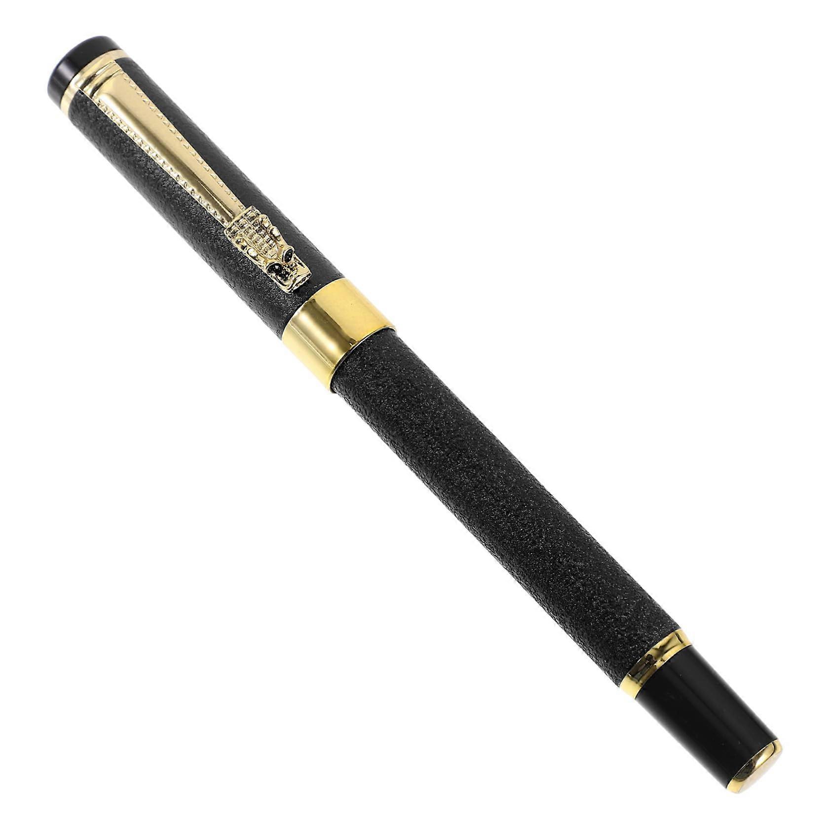 Matte Black Fountain Pen Portable With Lid AntiSkid Grip For Daily Use Ideal For Students And Teachers Pocket Sized