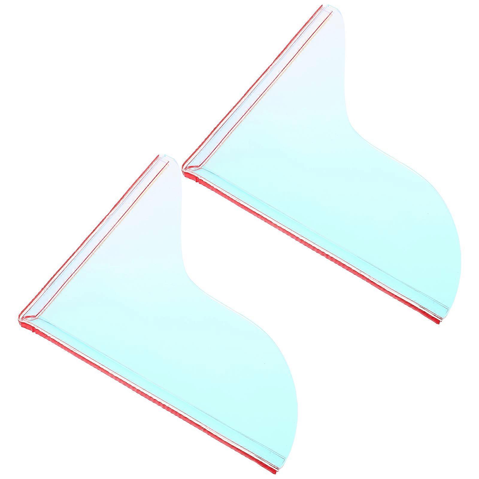 Acrylic Bath Splash Guard for Bathroom Shower Corner Guard 1Pair