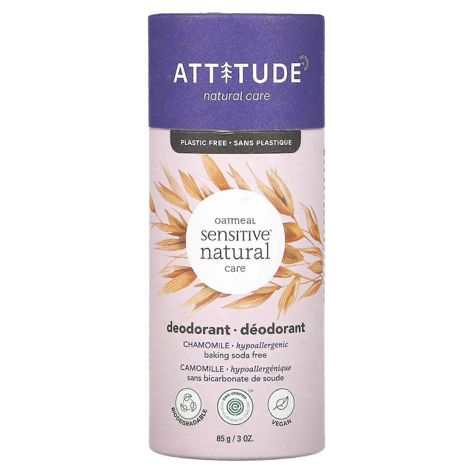 Oatmeal Sensitive Natural Care, Deodorant, Chamomile, 3 oz ( 85 g)