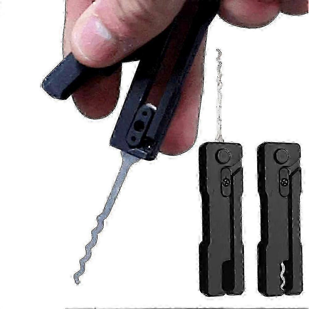 Compact Portable Lock Picks Set Padlocks Training Tool Set Multipurpose Locksmith Kit for Beginners Professional Lock Pick Set