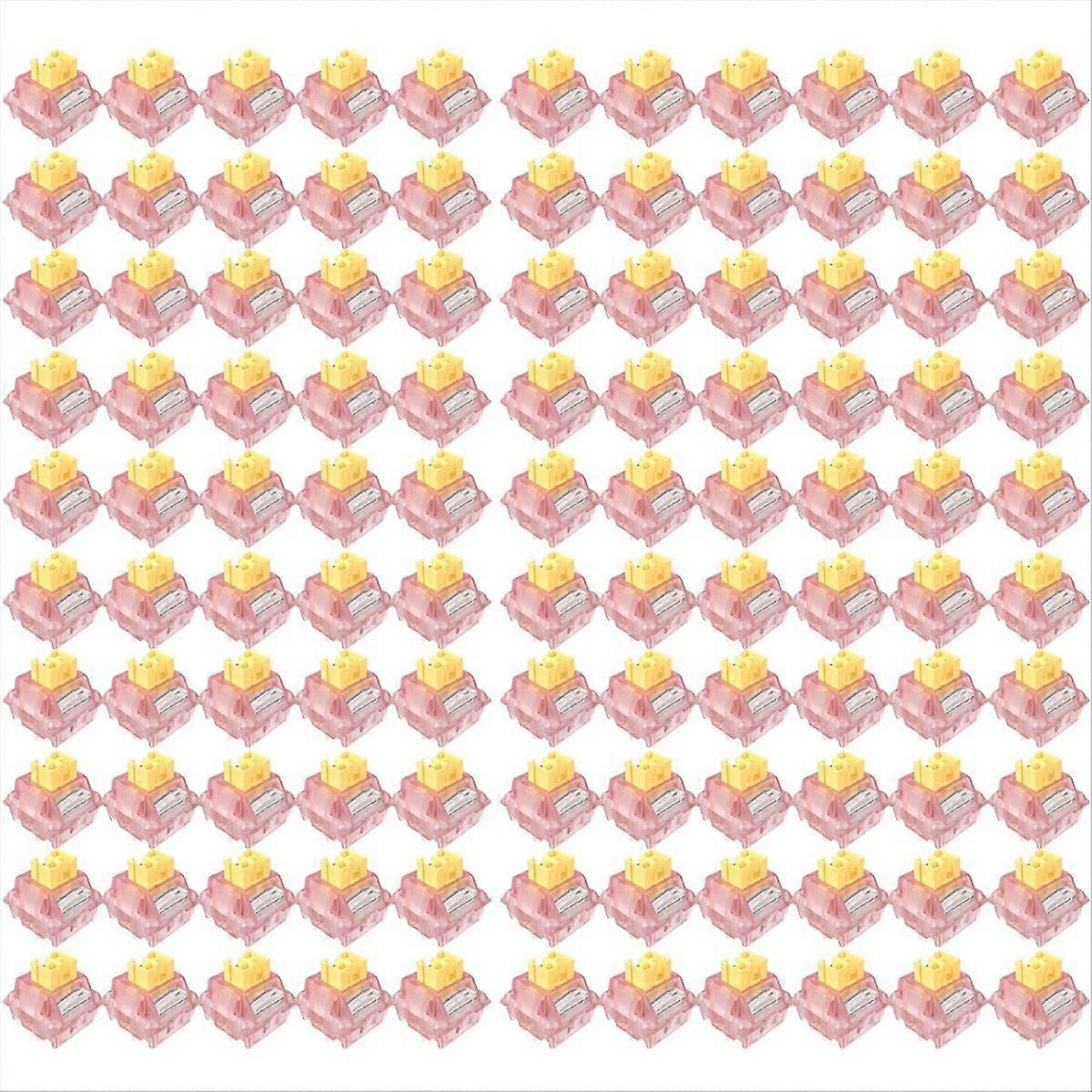 110Pcs V3 Switch Mechanical Keyboard Linear Tactile,Honey Peach Shaft