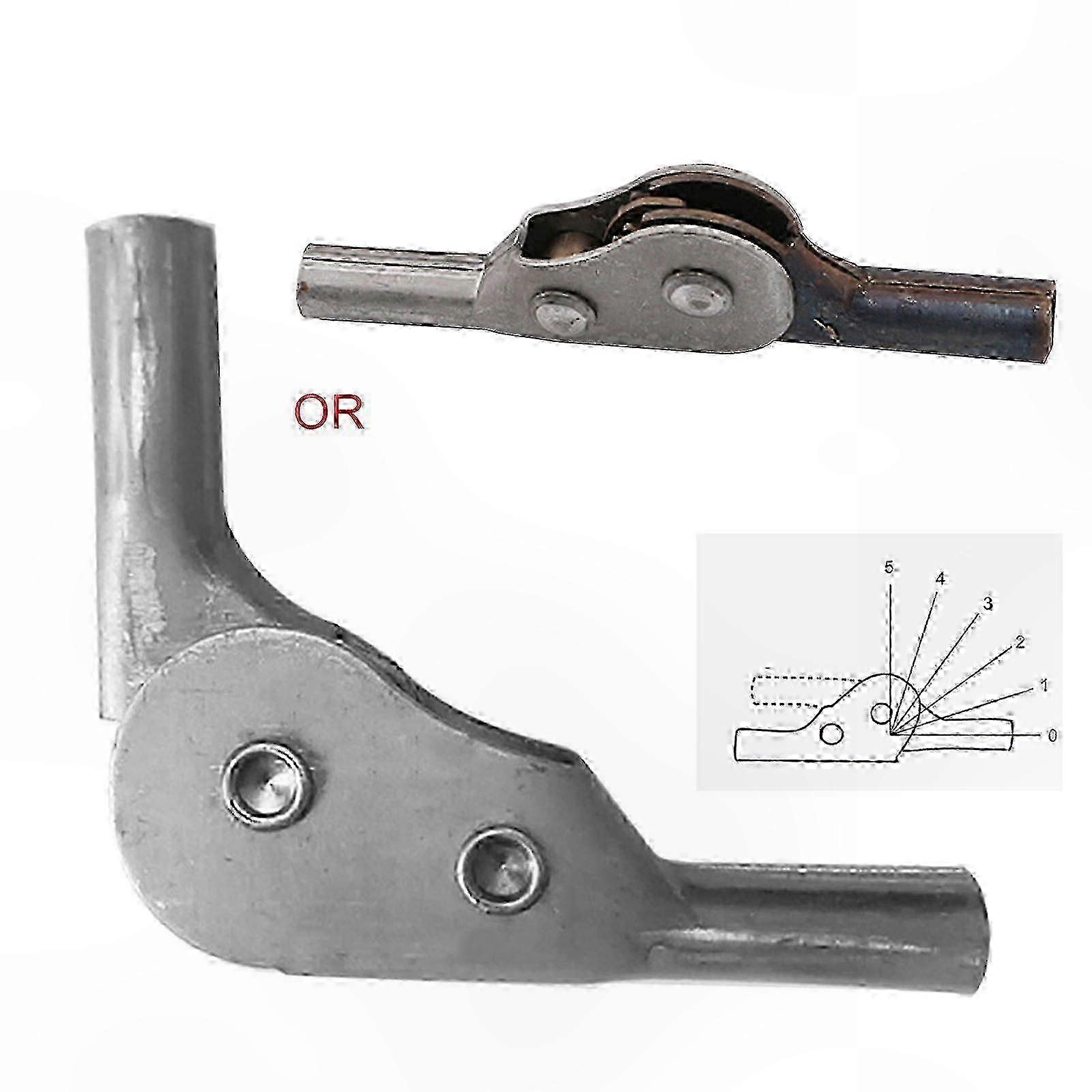 180° Foldable Sofa Hinge with 5 Adjustable Positions for Armrest and Backrest Connection